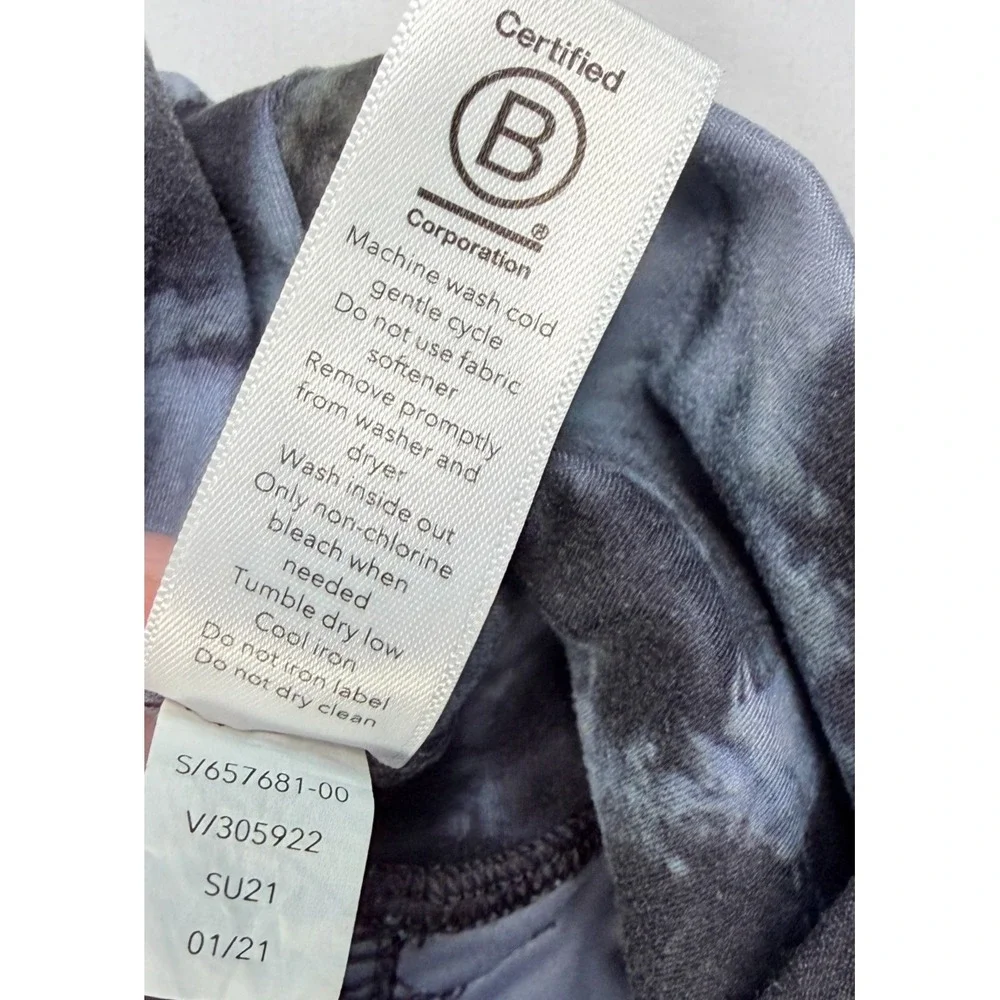 Athleta Salutation High Rise Blue Tie Dye Printed Joggers Sz 1X PLUS Lounge - Picture 8 of 8